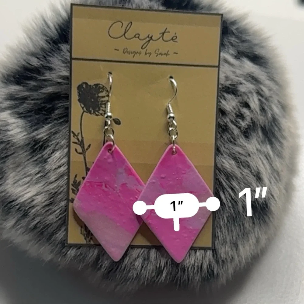 Polymer clay earrings ♦️